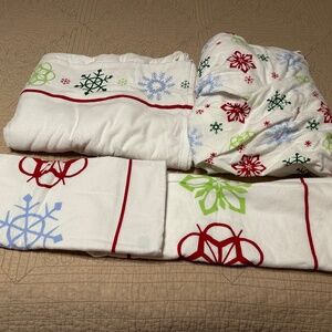 Snowflakes Flannel Sheet Set Twin